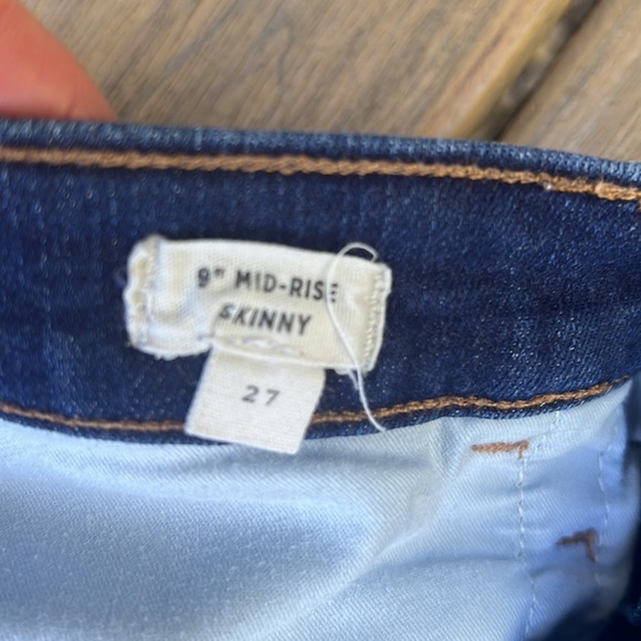 Madewell 9” Mid-Rise Skinny Jean with Stretch Size 27 - Picture 9 of 12